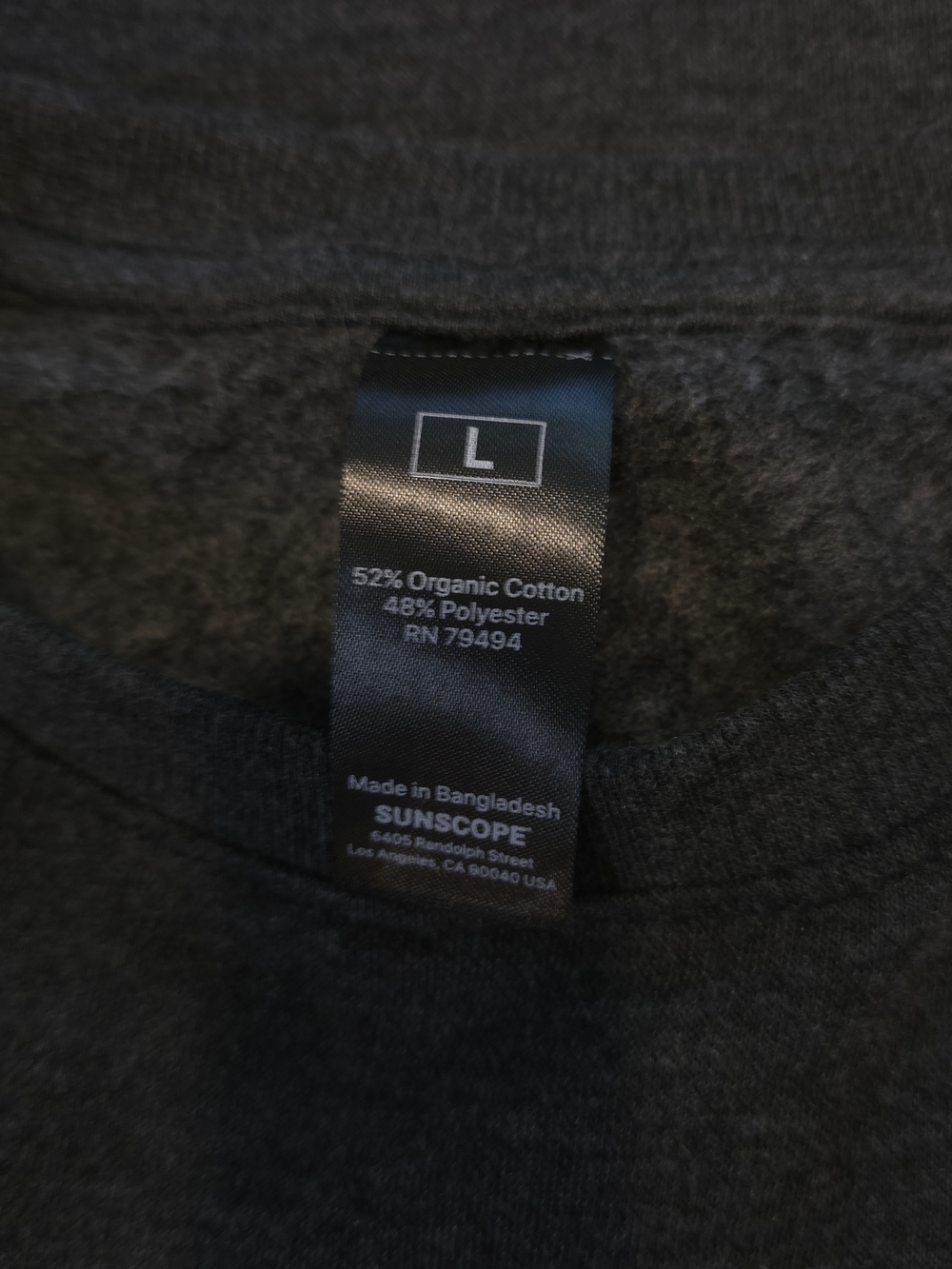 Apple Breathe Mindful Minute Meditation Charcoal Gray Crewneck Sweatshirt - Picture 8 of 12